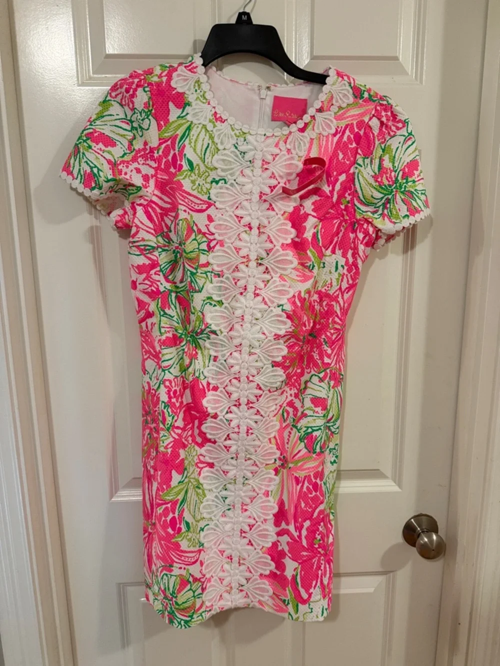 Lilly Pulitzer Pink and White Floral Maisie Stretch Shift. NWT!